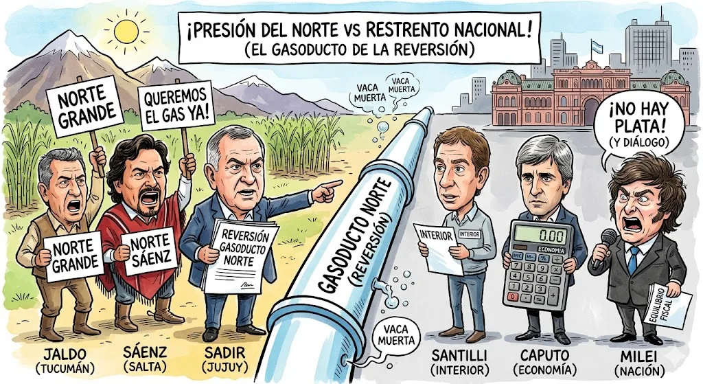 Jaldo y el NOA presionan a Nación por Gasoducto Norte